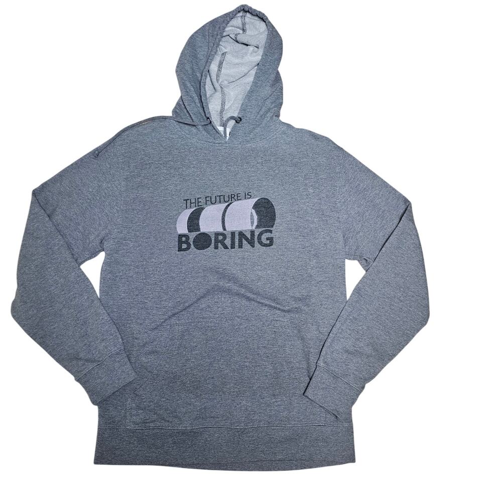 Delta Fleece “The Future Is Boring” Graphic Pullover Sweatshirt | Size M